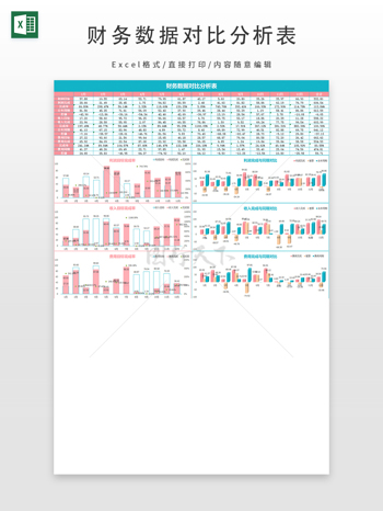 財務(wù)數(shù)據(jù)對比分析表
