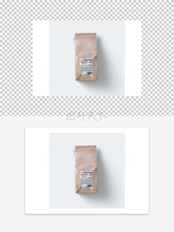 紙袋包裝背面設計樣機